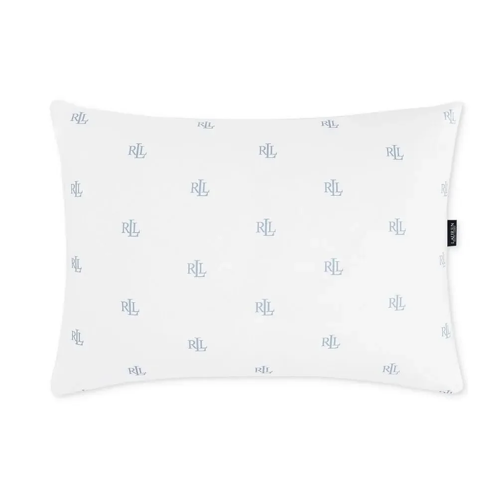 Lauren Ralph Lauren Logo Twin Pack Pillows Medium Density Standard NEW